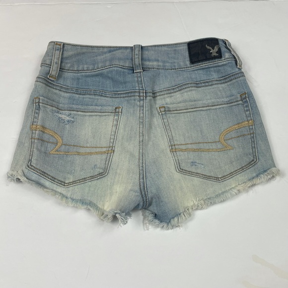 EUC American Eagle High Rise Shorts Distressed 00 - Picture 8 of 12